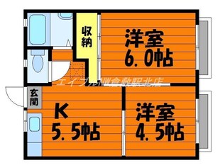 ホワイトコーポⅠの物件間取画像